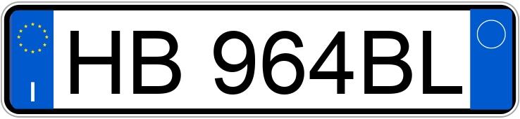 Numer rejestracyjny HB964BL posiada BMW X1