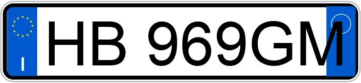 Numer rejestracyjny HB969GM posiada BMW Serie 5