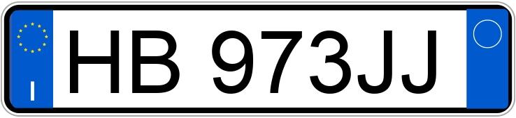 Numer rejestracyjny HB973JJ posiada VOLKSWAGEN Golf 8a serie Numer rejestracyjny HB973JJ posiada VOLKSWAGEN Golf 8a serie