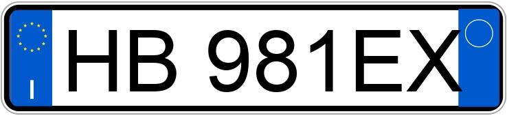 Numer rejestracyjny HB981EX posiada BMW Serie 4 Cbr