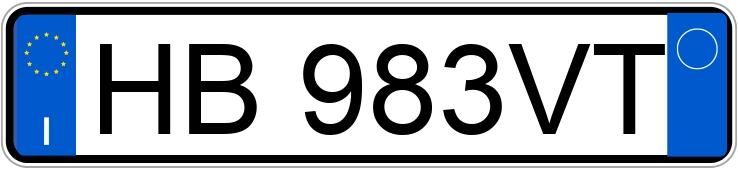 Numer rejestracyjny HB983VT posiada DR DR 5.0 H