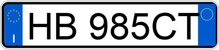 Numer rejestracyjny HB985CT posiada VOLKSWAGEN Passat 9a serie