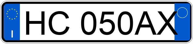 Numer rejestracyjny HC050AX posiada BMW X2