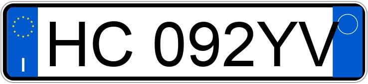 Numer rejestracyjny HC092YV posiada FIAT PANDA