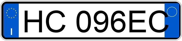 Numer rejestracyjny HC096EC posiada BMW X1