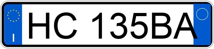 Numer rejestracyjny HC135BA posiada MERCEDES-BENZ A 180