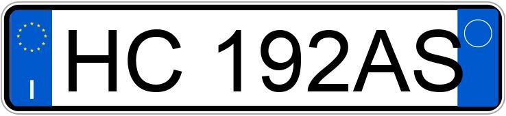 Numer rejestracyjny HC192AS posiada VOLVO EX30