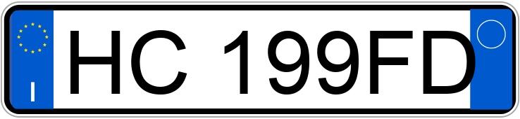 Numer rejestracyjny HC199FD posiada FIAT Doblo 3a serie