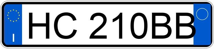 Numer rejestracyjny HC210BB posiada TESLA Model Y