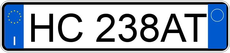 Numer rejestracyjny HC238AT posiada BMW X4