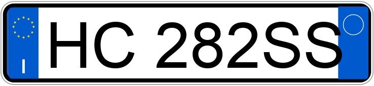 Numer rejestracyjny HC282SS posiada BMW X1