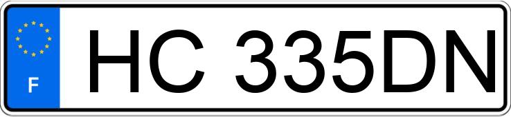 Die Registrierungsnummer HC335DN hat MERCEDES CLASSE C V