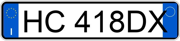 Numer rejestracyjny HC418DX posiada BMW S. 5