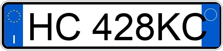 Numer rejestracyjny HC428KC posiada HYUNDAI Kona 2as.