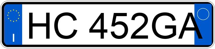 Numer rejestracyjny HC452GA posiada toyota aygo x