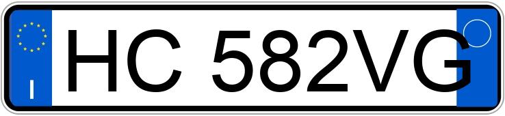 O número de registro HC582VG tem RENAULT CLIO