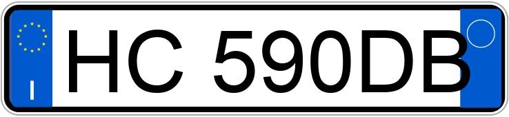 Numer rejestracyjny HC590DB posiada BMW S. 5