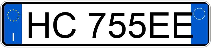 Numer rejestracyjny HC755EE posiada BMW X1