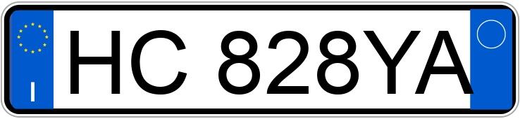 Il numero di registrazione HC828YA ha VOLKSWAGEN GOLF