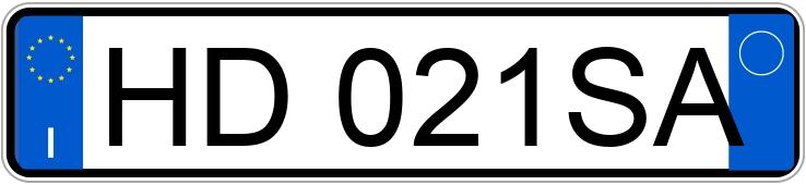 Numer rejestracyjny HD021SA posiada BMW 120D