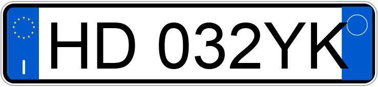 Numer rejestracyjny HD032YK posiada FERRARI FERRARI 849 TESTAROSSA