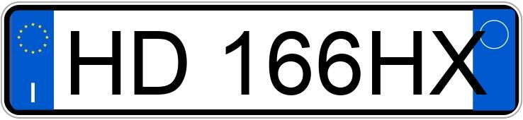Registreringsnummeret HD166HX har RENAULT SYMBIOZ