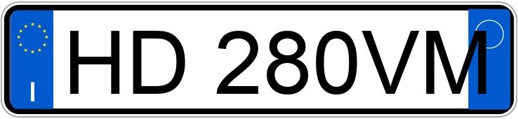 Numer rejestracyjny HD280VM posiada TOYOTA TOYOTA YARIS CROSS