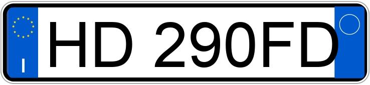 Die Registrierungsnummer HD290FD hat MAZDA MAZDA2 HYBRID