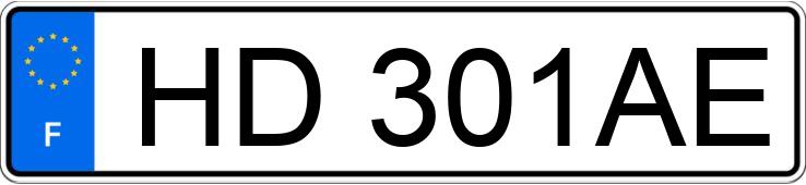 Numer rejestracyjny HD301AE posiada DACIA DUSTER