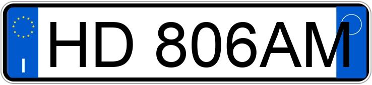 Numer rejestracyjny HD806AM posiada BMW 120