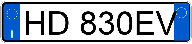 Numer rejestracyjny HD830EV posiada FIAT 600