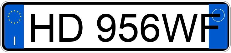 Numer rejestracyjny HD956WF posiada PEUGEOT 208
