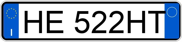 Numer rejestracyjny HE522HT posiada PEUGEOT 208