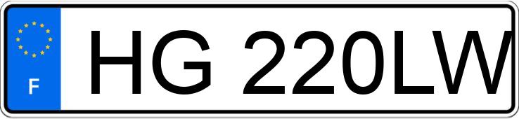 Registreringsnummeret HG220LW har PORSCHE CAYENNE