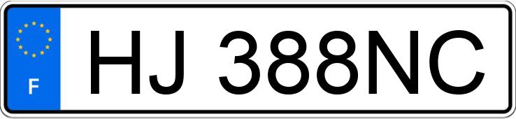 Numer rejestracyjny HJ388NC posiada HONDA HR-V III