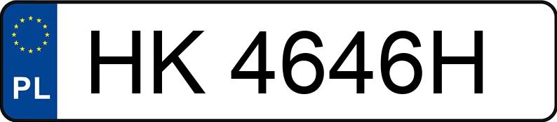 Numer rejestracyjny HK4646H - pojazd specjalny