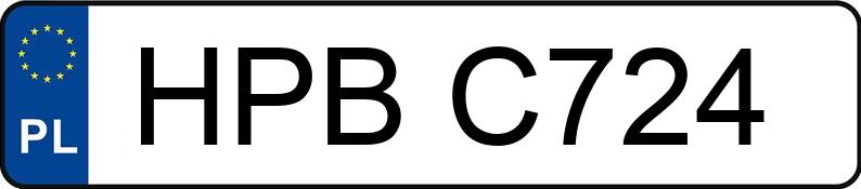 Numer rejestracyjny HPBC724 - pojazd specjalny