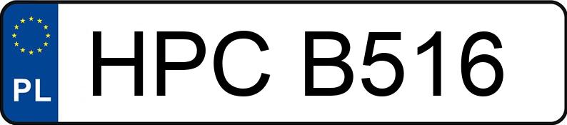 Numer rejestracyjny HPCB516 - pojazd specjalny