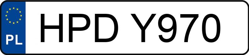 Numer rejestracyjny HPDY970 - pojazd specjalny