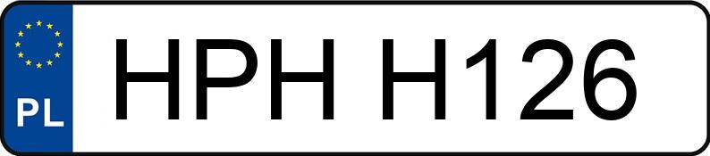 Numer rejestracyjny HPHH126 - pojazd specjalny