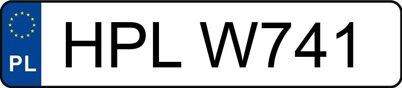 Numer rejestracyjny HPLW741 - pojazd specjalny
