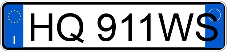 Numer rejestracyjny HQ911WS posiada POSCH 911