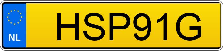 Le numéro d’enregistrement HSP91G a TOYOTA MARK 2