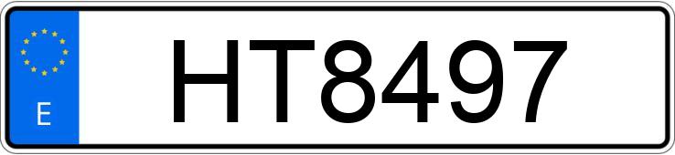 Numer rejestracyjny HT8497 posiada Volwugen 4×4