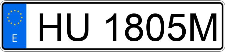 Numer rejestracyjny HU1805M posiada FIAT-IVECO 40.10 Numer rejestracyjny HU1805M posiada FIAT-IVECO 40.10