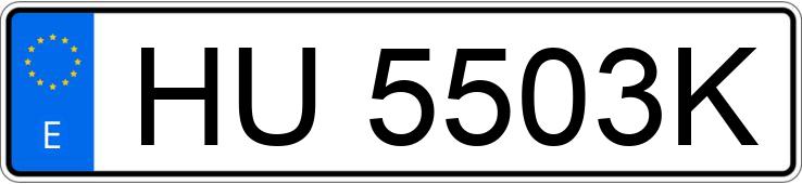 Numer rejestracyjny HU5503K posiada AUDI 80