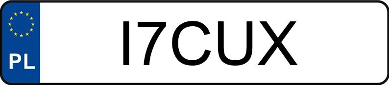 Numer rejestracyjny I7CUX posiada BMW M3