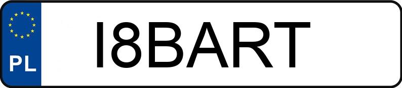 Die Registrierungsnummer I8BART hat BMW M 340i Mild Hybrid MR`22 E6d/e G20 xDrive Step