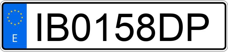 Registreringsnummeret IB0158DP har RENAULT CLIO