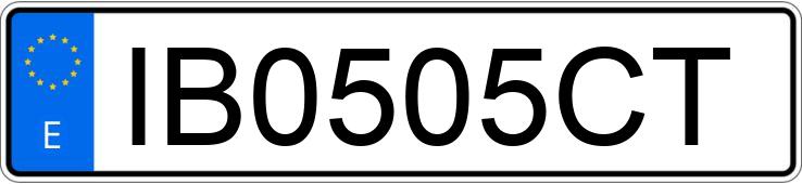 Numer rejestracyjny IB0505CT posiada HONDA ACCORD